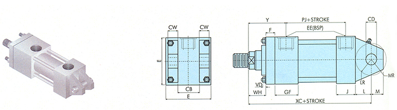 Cap Mounting Fixed Clevis